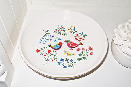 Misa vtáčiky - keramika, priemer 22,5 cm - Obrázok č. 1