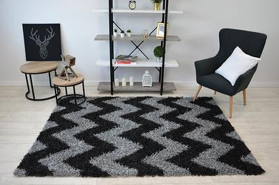 Shaggy cik-cak koberec - rozmer 120x170cm - Obrázok č. 1