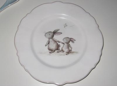 Veľkonočný tanier - zajace - Obrázok č. 1