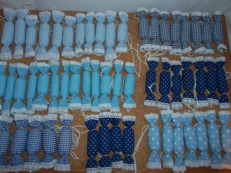 Salónky z bavlny modro biele - Obrázok č. 1