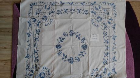 obrus modrý krížik - Obrázok č. 1