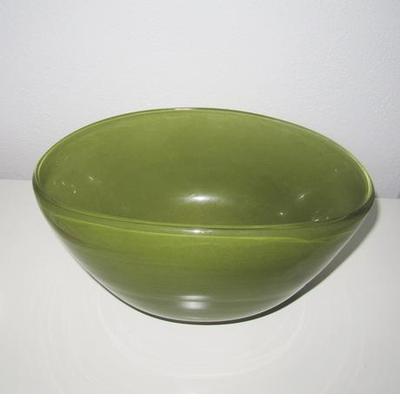 Zelená misa zo skla - značka ASA, priemer 30 cm - Obrázok č. 1