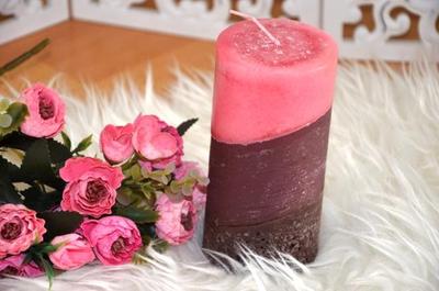 3 farebná valcová sviečka - Obrázok č. 1