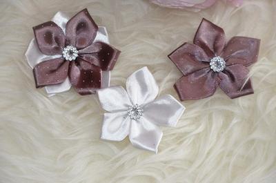 3 x textilný kvietok - Obrázok č. 1