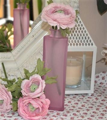 ružová sklenená váza - Obrázok č. 1