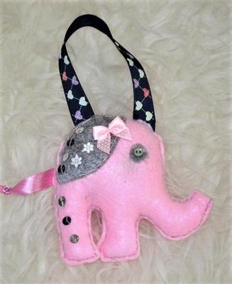 závesná dekorácia-sloník - Obrázok č. 1