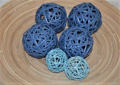 6 x modrá aranžovacia guľa - Obrázok č. 1