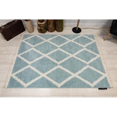 Moderný shaggy koberec modrý - Obrázok č. 1