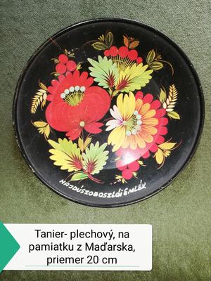 Plechový retro tanier - Obrázok č. 1