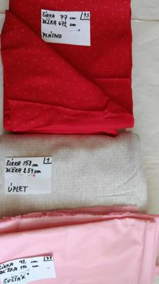 látka červené plátno - Obrázok č. 1