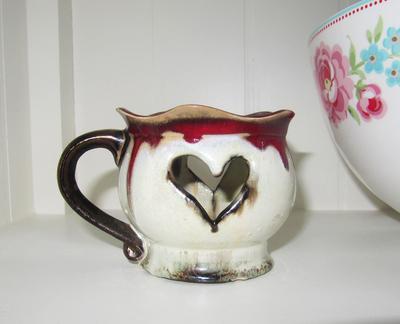 Keramika - svietnik srdce - Obrázok č. 1