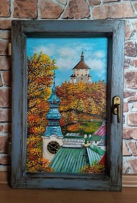 Obraz v starom okne Banská Štiavnica - Obrázok č. 1