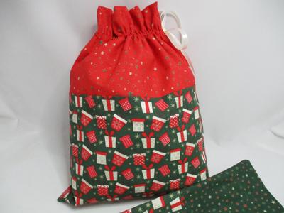 Vianočné/Mikulášske vrecko,vzor balíčky - Obrázok č. 1
