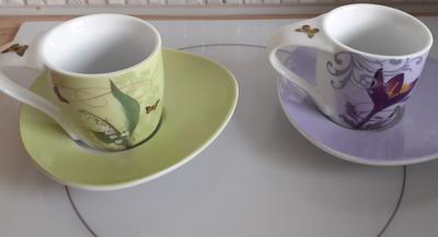 Mini šáločky - fialová a zelená - Obrázok č. 1