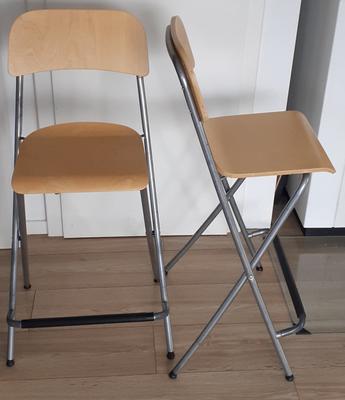 IKEA FRANKLIN barová skladacia stolička 2ks - Obrázok č. 1