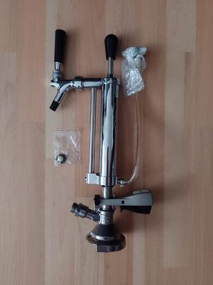 Párty pípa - komplet pípa s pumpou + plochý narážač - Obrázok č. 1