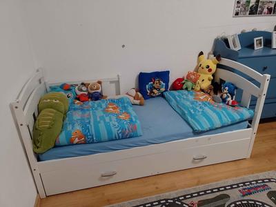 Detská válenda  s madracom a plachtou - Obrázok č. 1