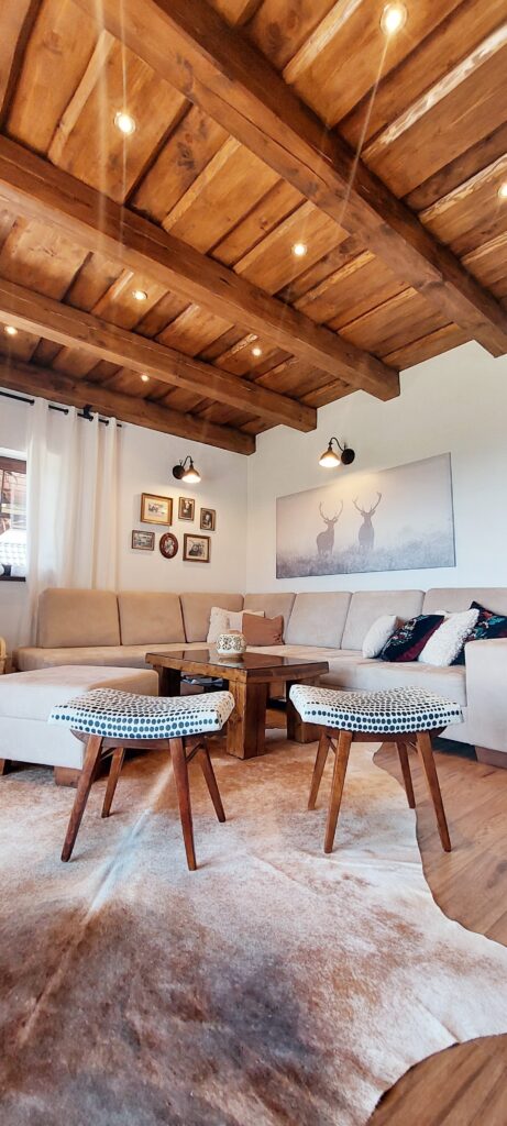 obývačka vidiecky štýl