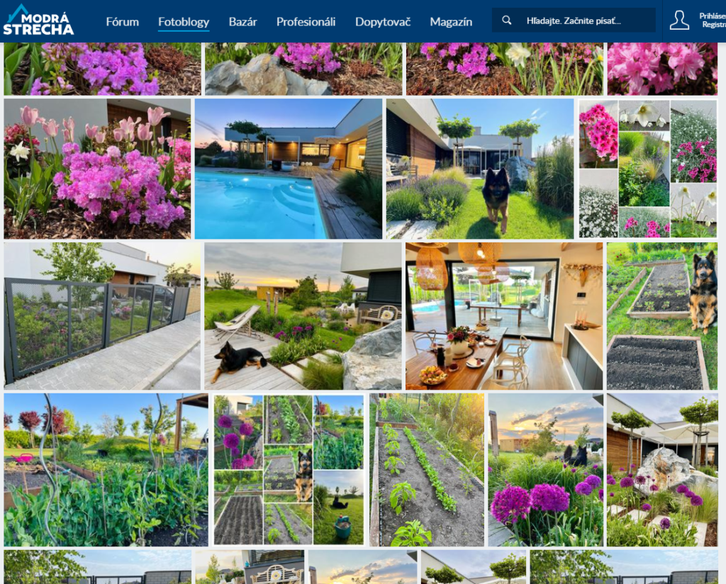 Fotoblogy a fotografie bývania od reálnych ľudí - Modrá strecha