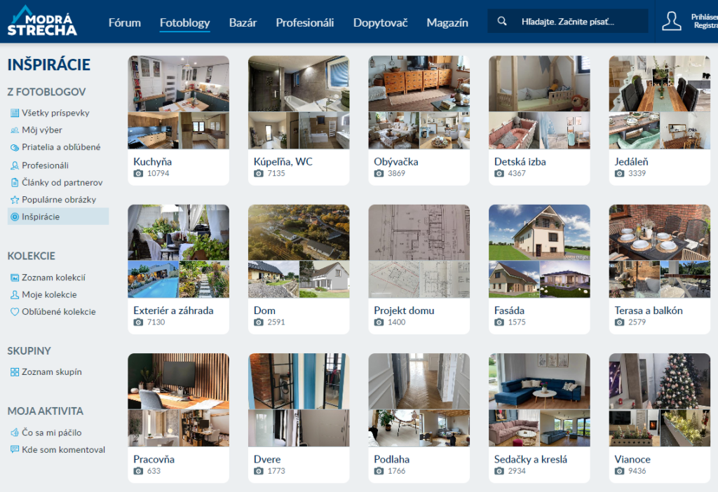 Inšpirácie - reálne fotografie interiérov, rodinných domov, projektov či záhrad