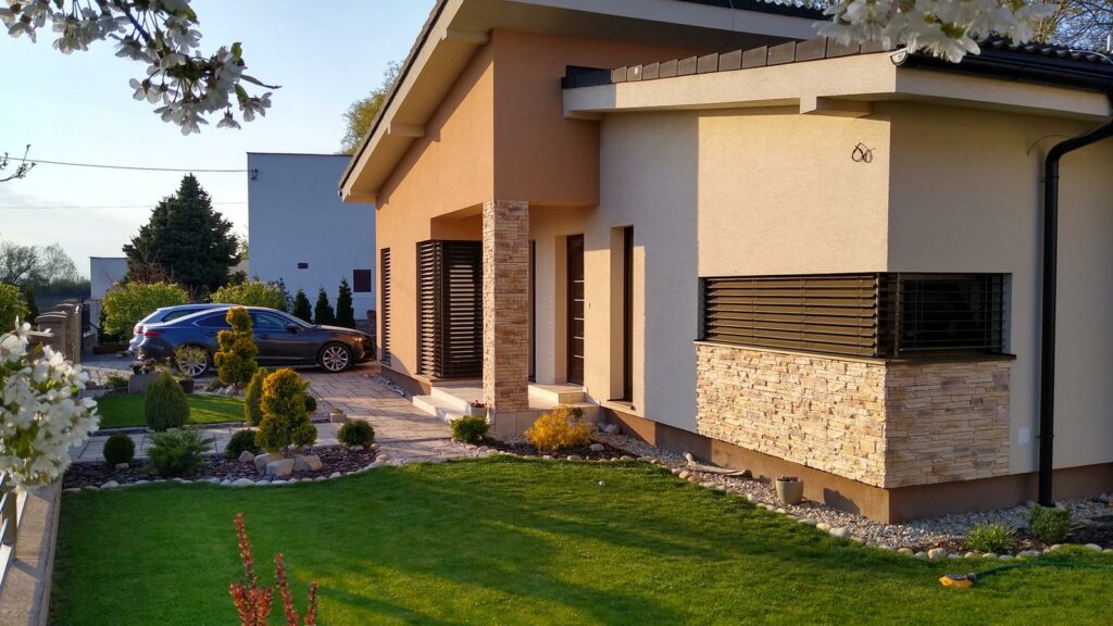 Bungalov s pultovými strechami