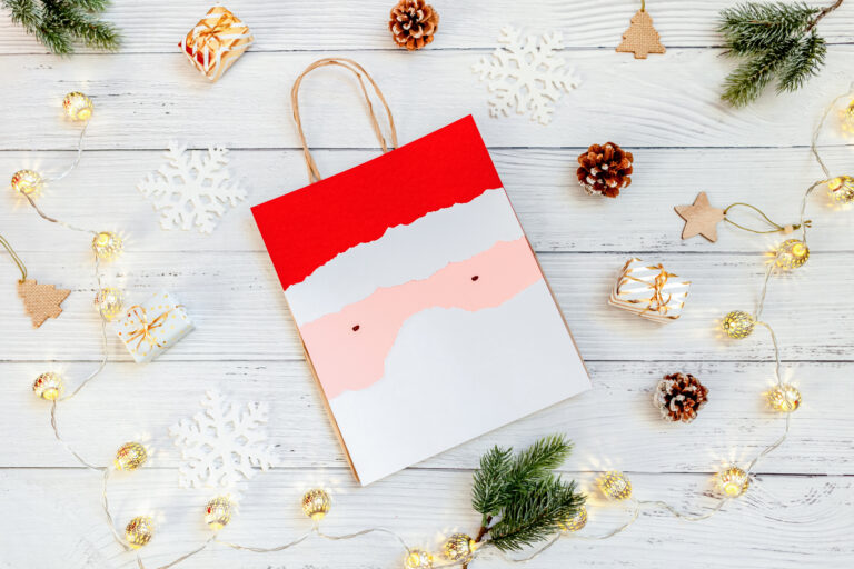 Vianočná darčeková taška: Vyrobte si ju rýchlo a jednoducho!