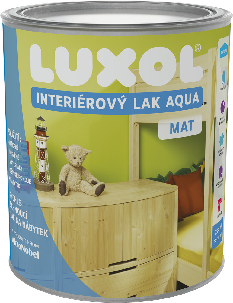 ako zrenovovať stôl s Luxol Interiérovým lakom Aqua