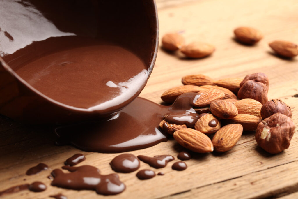 Mandle v bezlepkovej čokoláde