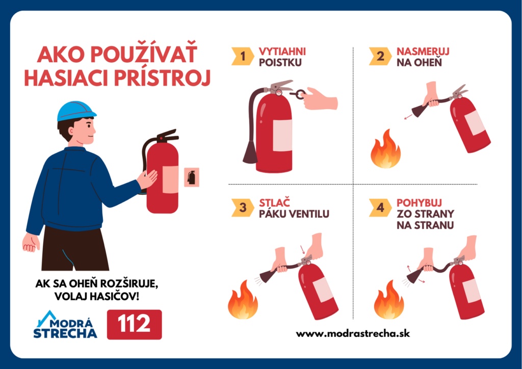 Ako používať hasiaci prístroj