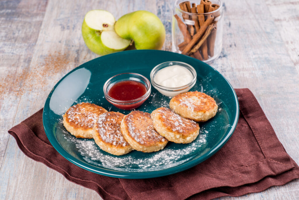 jablkové lievance bez múky