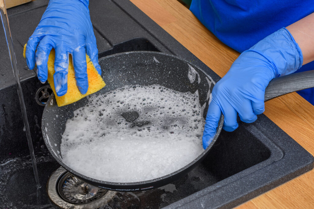 mydlo na riad na pripáleniny