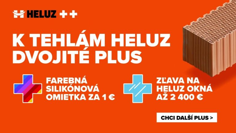 Získajte k tehlám omietku za 1,-EUR a 2400,-EUR príspevok na okná