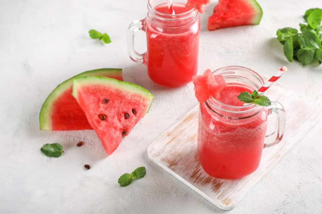 melónovo-mätové letné smoothies