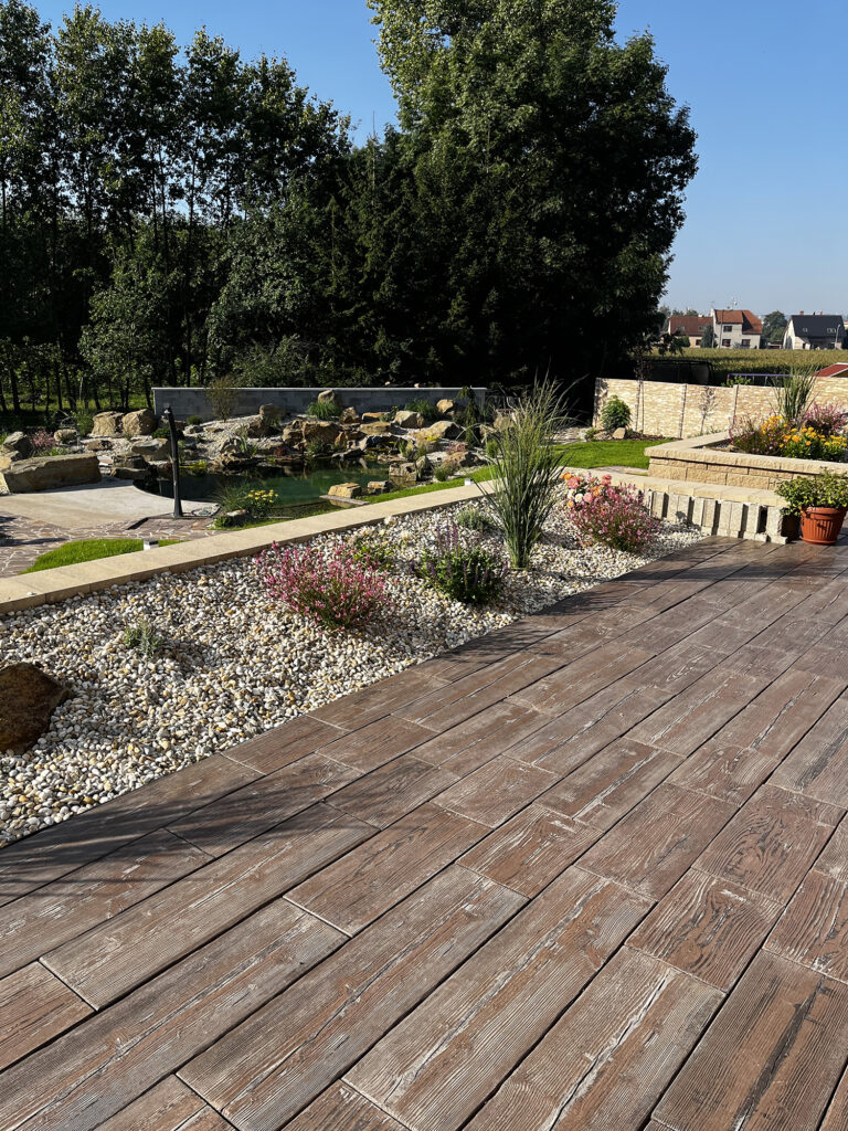 terasa vytvorená systémom BARK od PRESBETONU