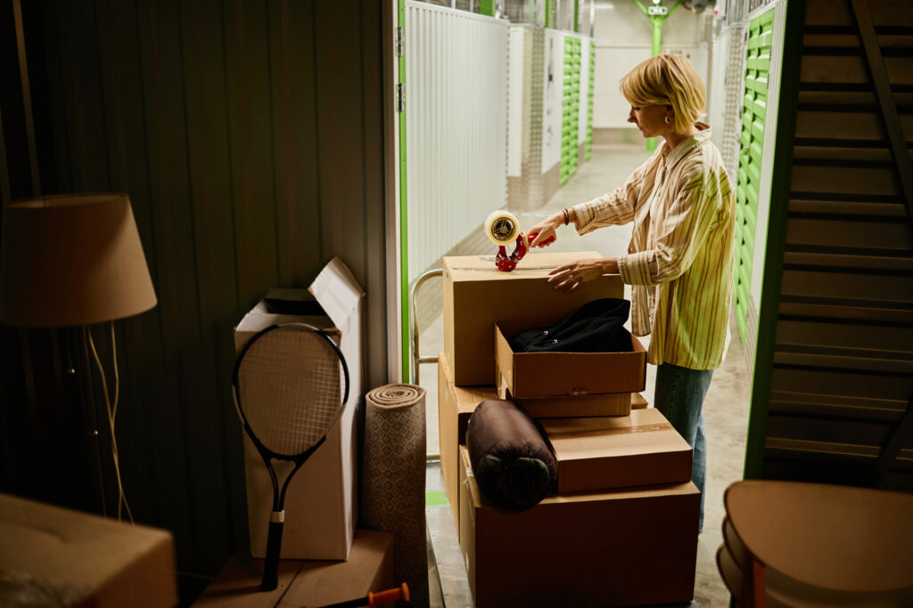 organizácia úložných boxov pre väčší poriadok v malej garáži